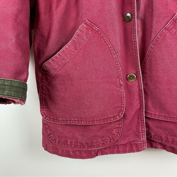 Vintage L.L. Bean Canvas Primaloft Flannel-Lined Barn Chore Coat - Picture 5 of 12